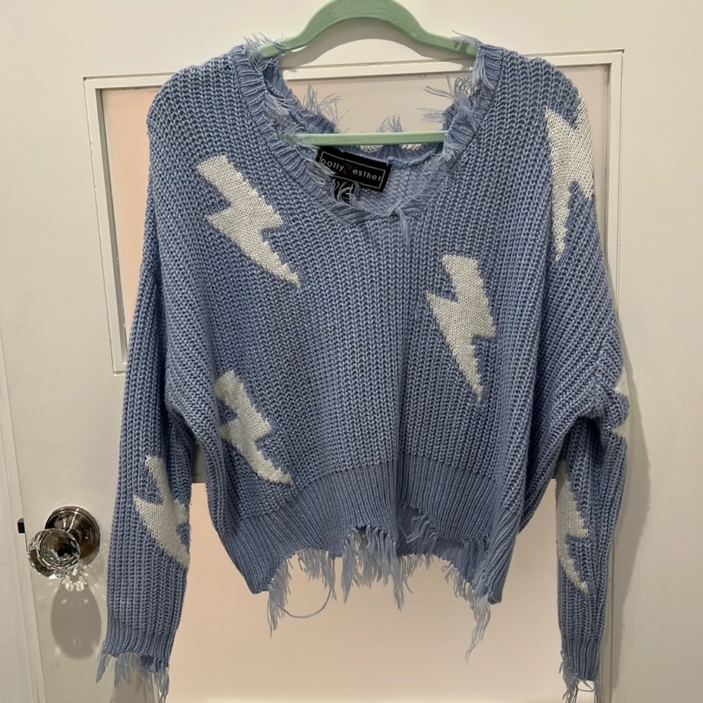 cute cropped knitted sweater